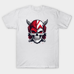 Evil skull with red eyes T-Shirt